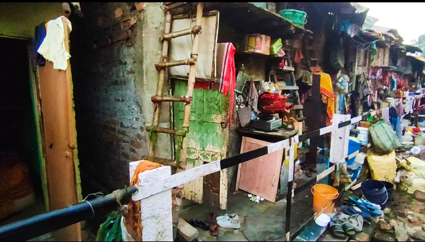 Living in squalor on the wrong side of the tracks Living in squalor on the wrong side of the tracks